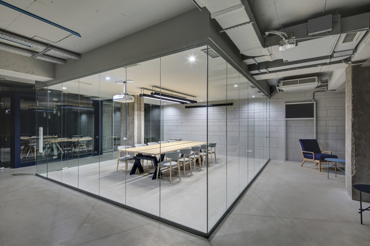 glass office doors and partitions by Office Blinds & Glazing