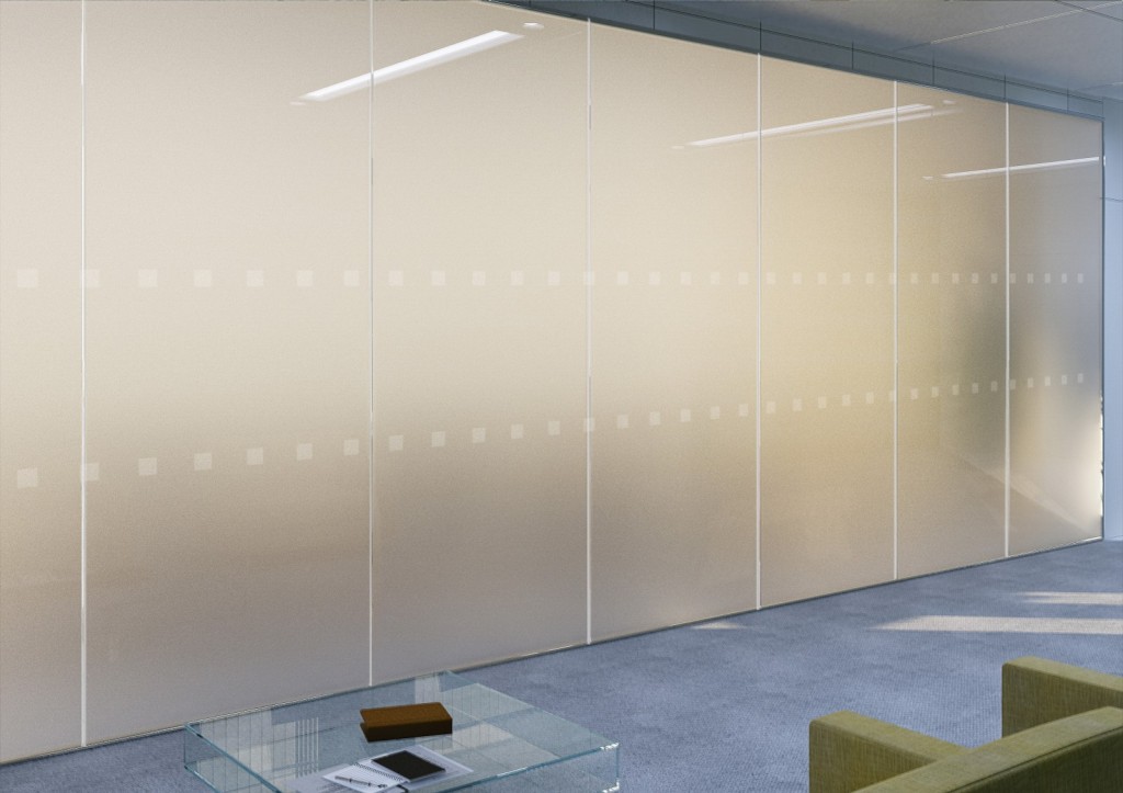 switchable glass in meeting room
