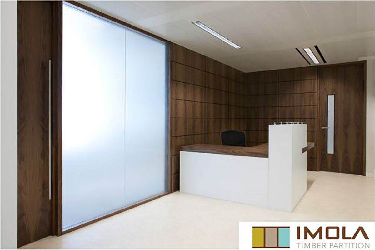 Timber office partitions