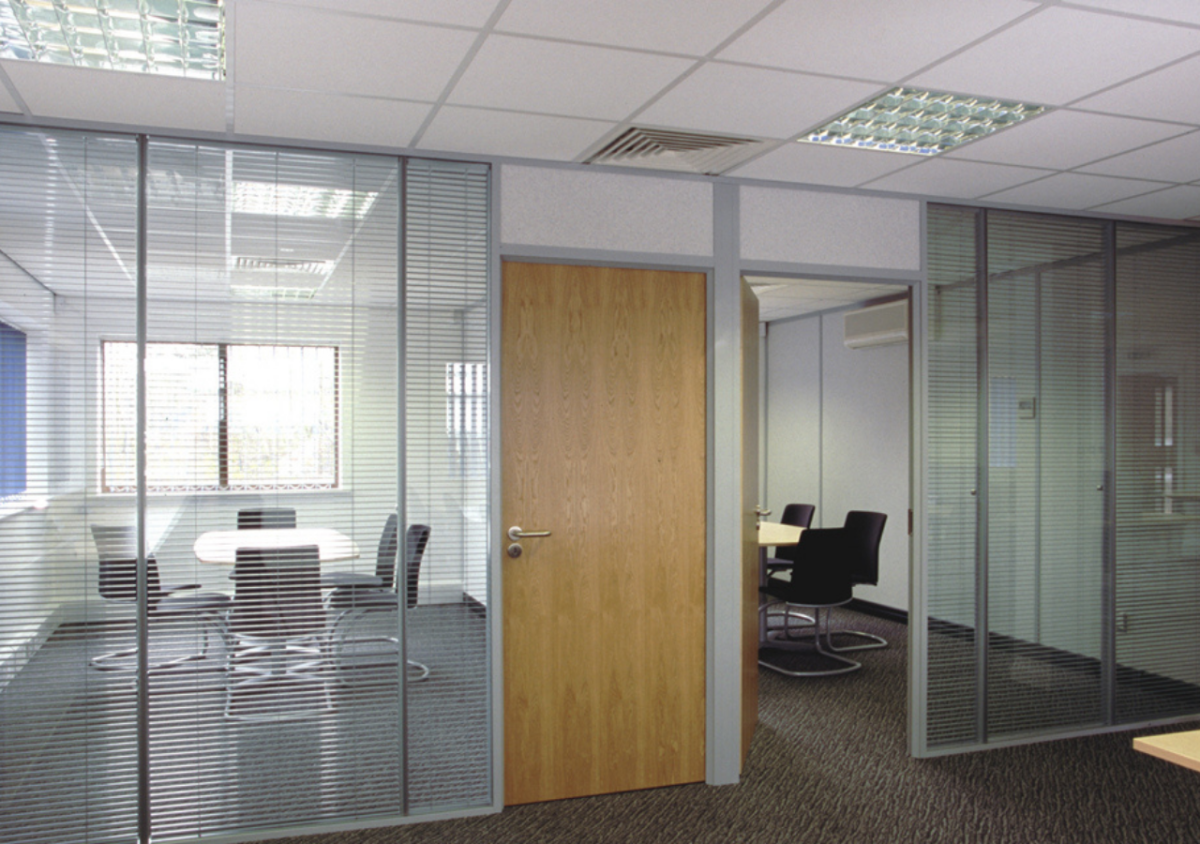 glass office window blinds Office Blinds & Glazing